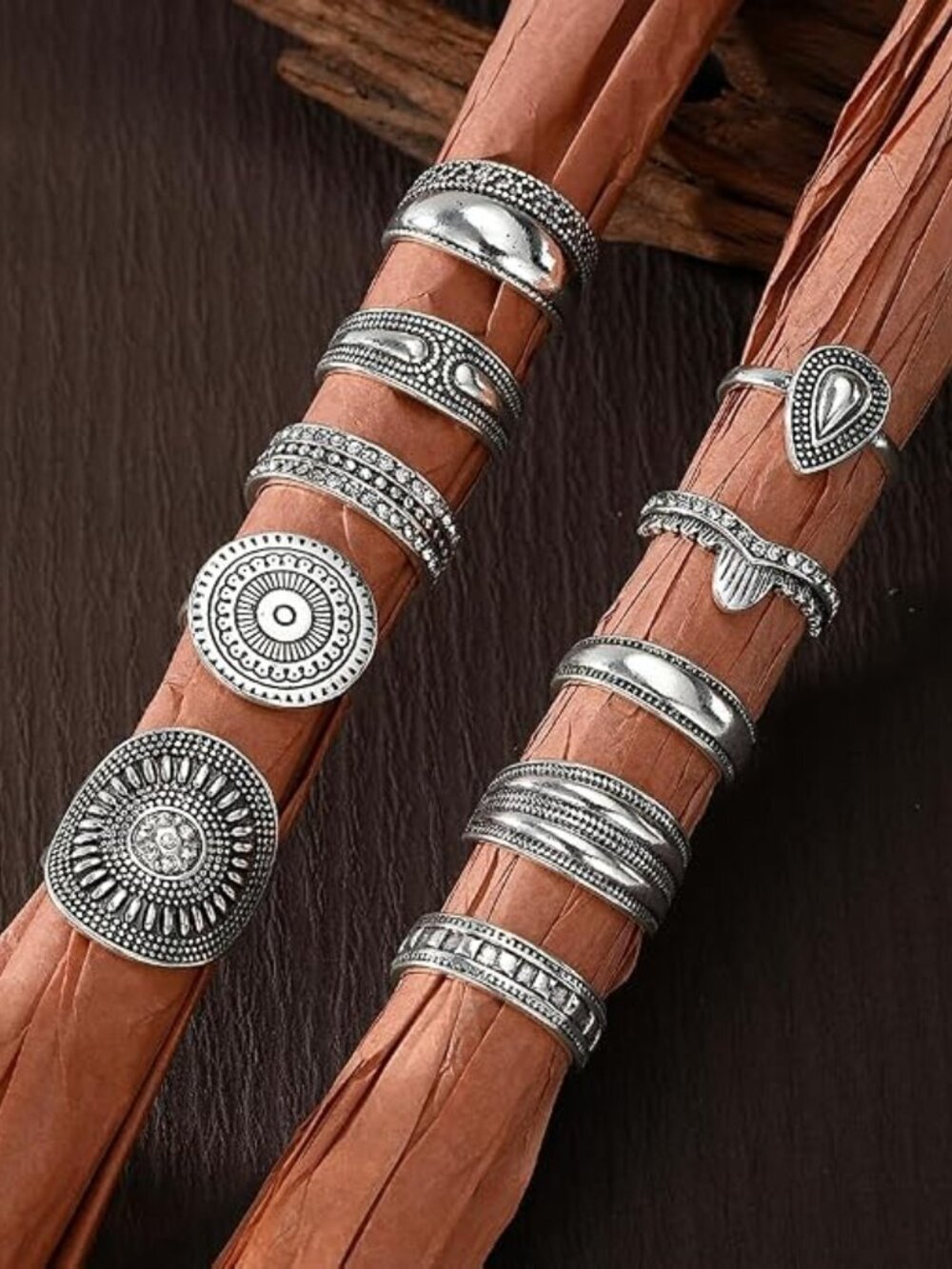 Stackable Rings for Women, 10-Pcs - Picture 7 of 7